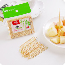 Hotel household measuring bamboo toothpicks disposable single toothpick travel portable bag bamboo fine toothpick