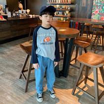 Clearance does not return Niu Niu Ai Xiaopu childrens clothes boys T-shirt long sleeve 2019 new childrens autumn coat cotton