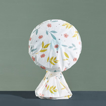 Fan Dust Cover Solid Floor Standing Desktop Warmer Hood Round Home Electric Fan Hood Subfabric Art Long