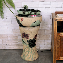 New residence Opening Courtesy Fountain Flowing Water Wind Waterscape Fish Tank Furnishing Creative Home Ornament Flowing Water Personality Gifts