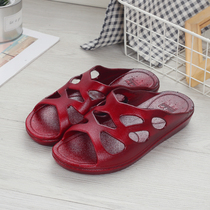 Shanghai Huili slippers Womens classic oil slippers Middle-aged slippers Indoor drag garden shoes non-slip bathroom slippers