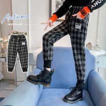 Girls dress autumn gas plate casual pants 2022 new Han Fan Zhong Big Child fashion pants