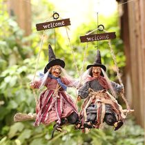 Halloween Ghost Festival Witch Supplies Haunted House Decoration Witch Hanging Pendant Tricky Horror Toys Funny Props
