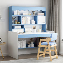 Computer desk desktop childrens desk bookshelf integrated table can lift writing table and chair set student bedroom learning table