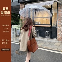 RACE CHOICE autumn and winter new premium feel bag womens large capacity retro tote bag leather bucket womens bag