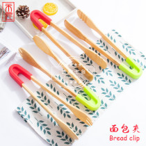 Hot sale barbecue clip natural bamboo creative bamboo creative removable multifunctional bread salad fried food clip