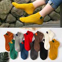  (5 pairs and 10 pairs)Summer thin boat socks mens and womens short socks Student invisible socks couple low-top socks