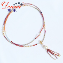 Demi jewelry spinel seawater necklace does not return or change (Live Room)