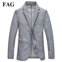 Summer light casual suit mens coat ultra-thin single west gray small suit mens top single sunscreen suit