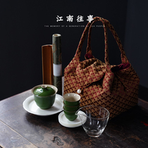 Travel Tea Set Kung Fu Suit Home Portable Ceramic Tea Art Tea Lid Bowl Tea Cup Tea Camping Equipment