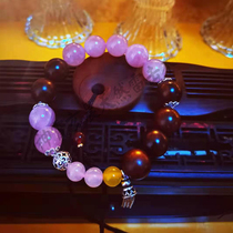 (Glitter) Thunderbolt date wood powder crystal Yu body peace bracelet