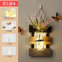 Glass door pendant Flower milk tea shop decorative ornaments Home creative lighting Barber shop Leisure bar incognito nail nature