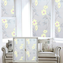 Glass sticker with glue self-adhesive balcony window glass film sunscreen shading toilet bathroom anti-light glass sticker