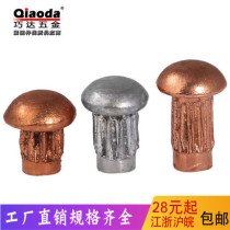 High quality copper aluminum semi-round head knurled red copper sign trademark nameplate rivet M2 M2 M2 5M3