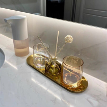 Nordic ins style couple glass mouthwash Cup wash cup set brush Cup tooth cylinder home hotel toothbrush cup