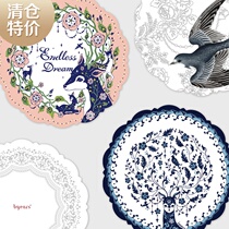 White night original pvc big mouse pad creative hand-painted art illustration multifunctional table mat (multiple)