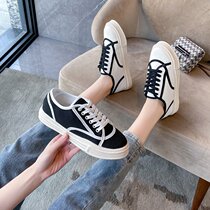 Japanese retro canvas shoes womens white shoes Harajuku ulzzang wild casual thick-soled sports shoes ins tide shoes