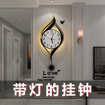 Light luxury clock clock wall clock living room modern simple atmosphere Nordic clock home personality creative fashion silent hanging watch