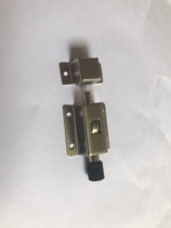 Stainless steel spring latch 3 inch button type bounce latch toilet door insert advanced automatic latch