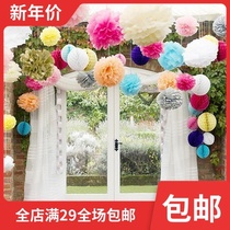Eurostyle paper flower polo wedding house decoration party colorful paper flower polo wedding house arranged weddings wedding background decorative flowers