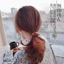 2021 new simple literary style Hairband ins temperament head rope leather band women tie hair rope day Korean headdress