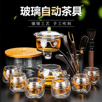Glass lazy kung fu tea set tea cup set home semi automatic tea set creative transparent tea maker