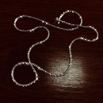Real fried chicken bright ~ whole body 925 sterling silver star necklace female exquisite Korean choker sparkling