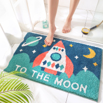 Bathroom toilet door absorbent floor mat toilet non-slip mat entrance carpet children cute cartoon door mat