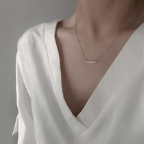 Minimalist one-word love necklace recommended 925 sterling silver wild choker personality simple ins women