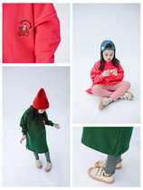 No retreat no change sweetcity girl girl baby printed grip suede high collar plus suede long style dress