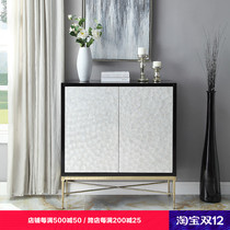 American solid wood cupboard small house locker against the wall sideboard modern simple entrance cabinet Cabinet shoe cabinet