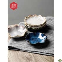 Little Butterfly Home taste Dish Home creative dip plate ceramic small plate side dish vinegar plate Japanese bone