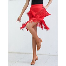 2020 new cat degree Latin dance dress female adult tassel skirt National Standard Practice gong dance skirt professional