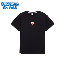 Ai Ying authorized Doraemon 2021 new summer mens and womens short-sleeved t-shirt couple shipping sports casual Korean version wild