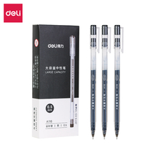 12 Daili A116 Juaneng can write gel pen large capacity full needle tube student exam writing carbon pen 0 5mm black water pen teacher office batch special pen doctor prescription pen signature pen