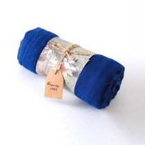 Superb Hemp Linen Pure Blue Tox Cotton Numb Cape Spring Autumn Season Zen Dance Creations Artistic Scarves women