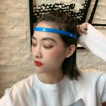 Sports headband fitness yoga hair band female male sweat-absorbing silicone non-slip hair hoop running equipment anti-sweat belt