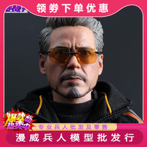 Since D recommended 1 6 soldiers Avengers 3 Iron Man Tony doll model head sculpture glasses