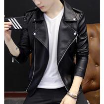 The voice of dreams Lin Junjie the same leather jacket black jacket jacket young Suon Ou Hao mens self-cultivation