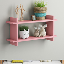 Wall hanging bookshelf Wall Wall decoration shelf Wall shelf non-perforated bedroom living room wall wall cabinet wall shelf