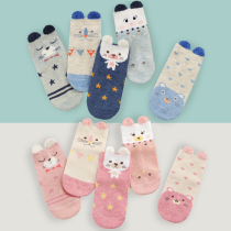 0-1-3-5 years old 6 months baby childrens socks spring autumn cotton socks baby boys and girls thin tube cotton socks