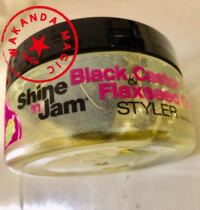 Shine n Jam Black Castor and Flaxseed Oil Styler 8Oz