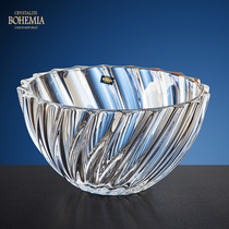 Czech imported BOHEMIA crystal glass water bucket creative dried fruit plate home living room ornaments wedding gifts