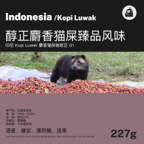 Coffee bog cat shit coffee beans luwak cat shit coffee boutique coffee beans 227g Indonesian civet shit coffee