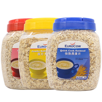 Malaysia Eurocow Excellent Instant Oatmeal Raw Tablets Big Oatmeal Fitness Substitution Coarse 1000g