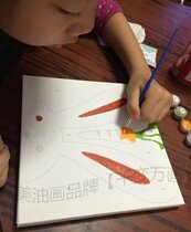 Home childrens digital oil painting diy student gift cartoon multi-union decorative painting 20*20 animal zodiac simple