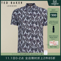 TED BAKER mens fashion print short sleeve shirt