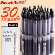 Snow White Giant Writing Hegemon Brush Question Pen Equal Price Unisex Office Signature Pen Dry Quick Dry Exam Special Student ST Needle Needle Nib Ball Black Pen Hydrographic Equipment Supplies 10pcs 0 5mm