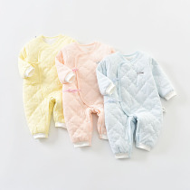Newborn baby clothes autumn baby jumpsuit spring and autumn cotton warm ha clothing monk clothing newborn children Winter