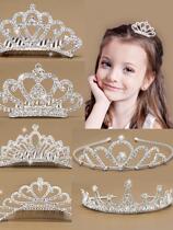 Crown Head Accessories Children Princess Crown Han Style Girls Hair Clip Water Drill Hair Dressing Hairpin Hair Stirrup Birthday Ornament
